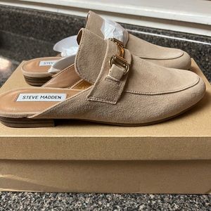 Steve Madden Kandi Camel Suede Loafer size 8.5